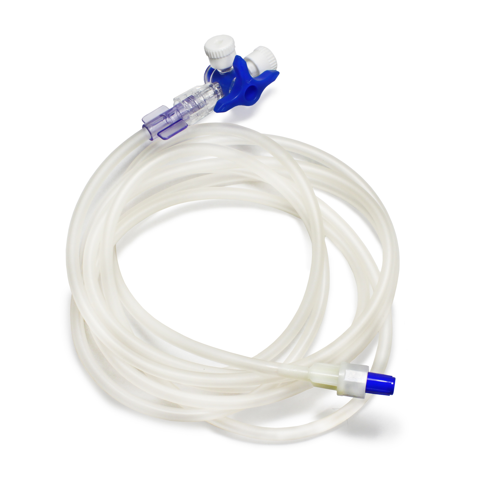 Подовжувач ULTRAMED з 3-ходовим краником для інфузійних систем, 200 см, стерильний , (ULTRAMED, Єгипет).